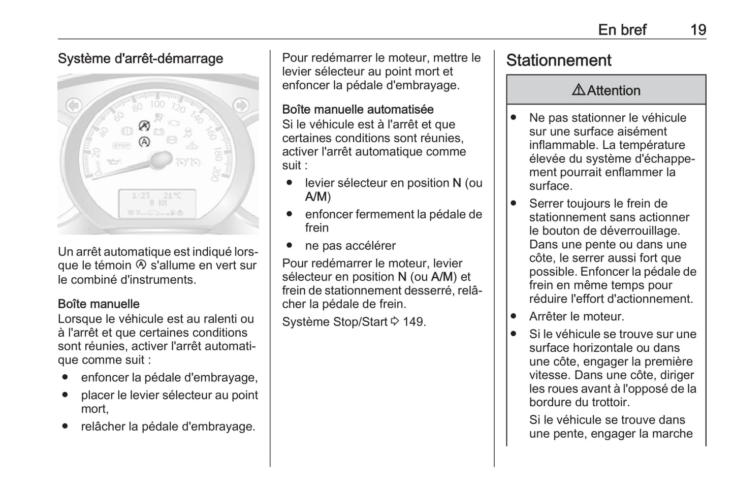 2018 Opel Movano Owner's Manual | French