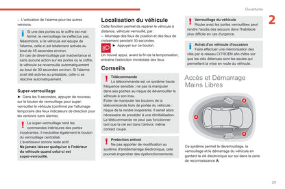 2020-2022 Citroën C3 Owner's Manual | French