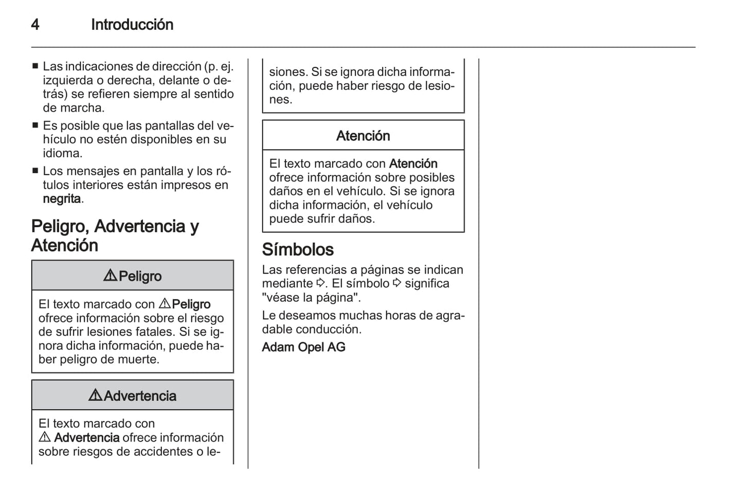 2013-2014 Opel Meriva Owner's Manual | Spanish