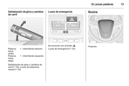 2013-2014 Opel Meriva Owner's Manual | Spanish