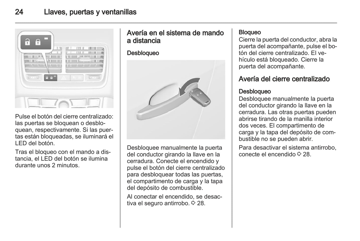 2013-2014 Opel Meriva Owner's Manual | Spanish