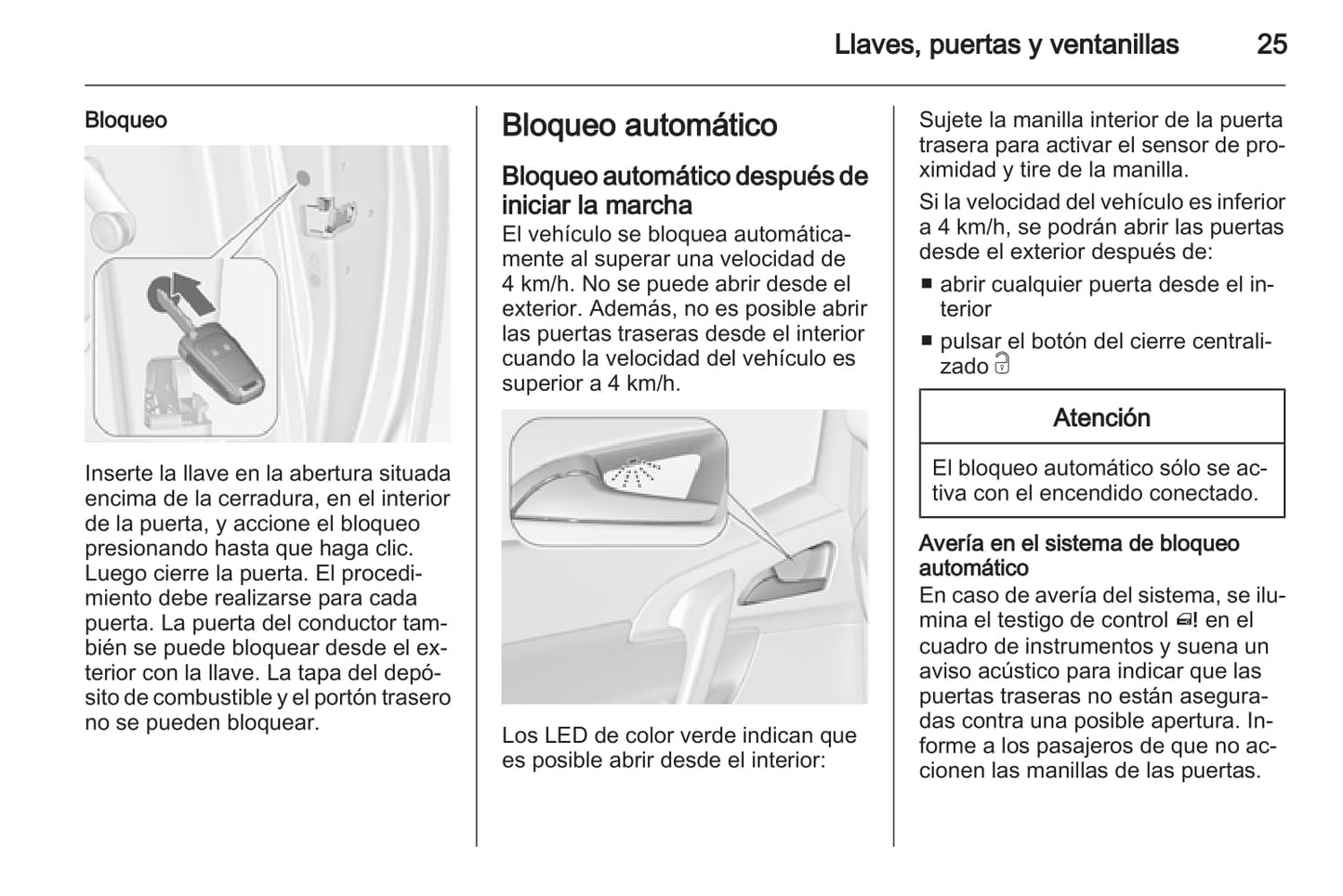 2013-2014 Opel Meriva Owner's Manual | Spanish