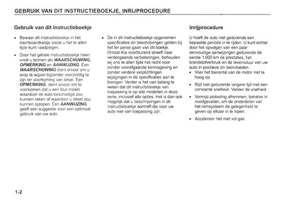 2002-2003 Kia Rio Gebruikershandleiding | Nederlands