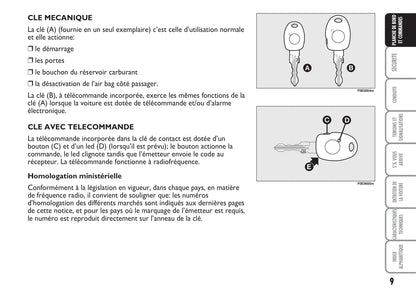 2007-2008 Fiat Multipla Gebruikershandleiding | Frans