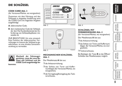 2009-2010 Fiat 500 Gebruikershandleiding | Duits
