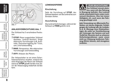 2007-2015 Fiat 500/500c Manuel du propriétaire | Allemand