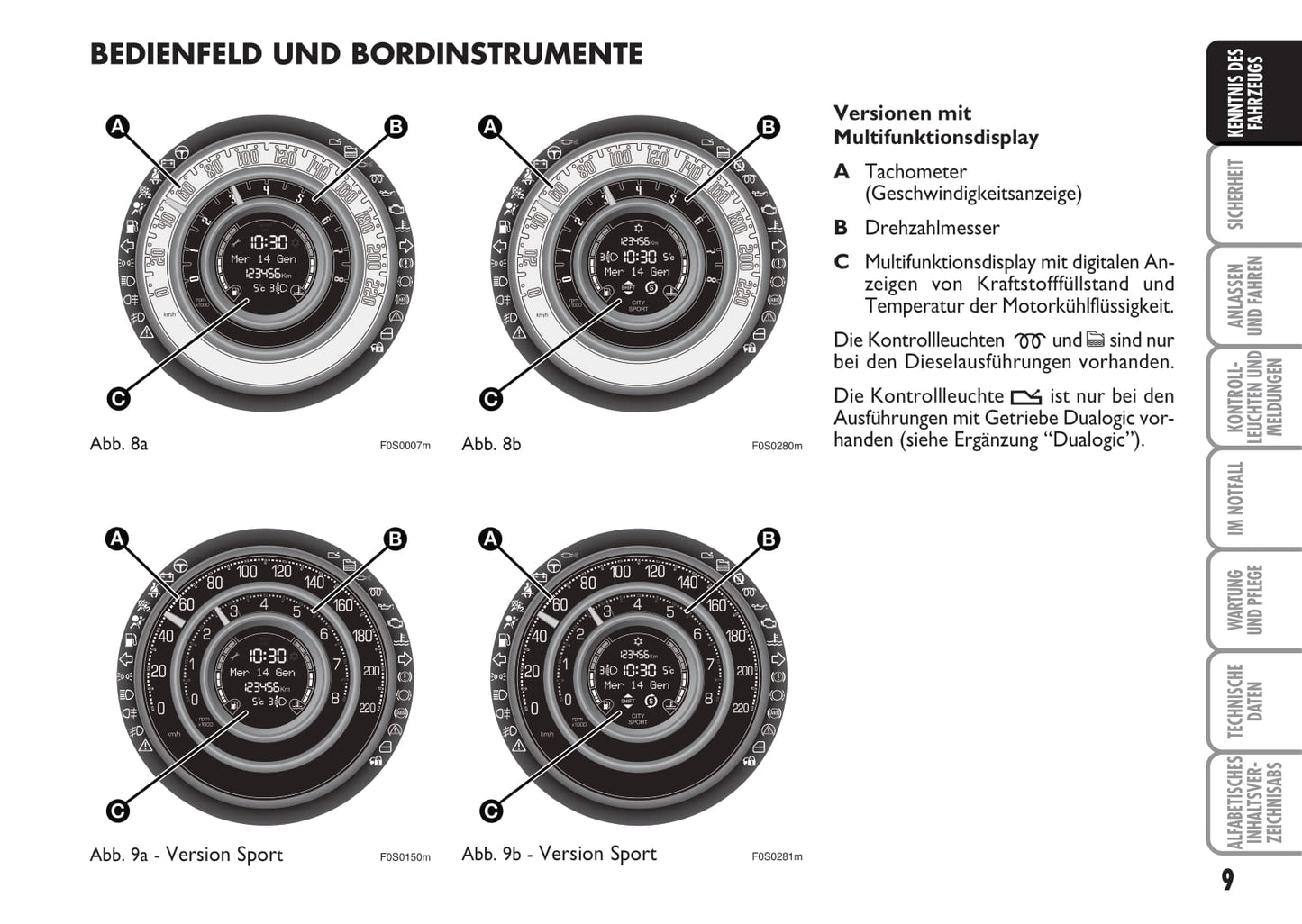 2009-2010 Fiat 500 Gebruikershandleiding | Duits