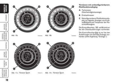 2009-2010 Fiat 500 Gebruikershandleiding | Duits