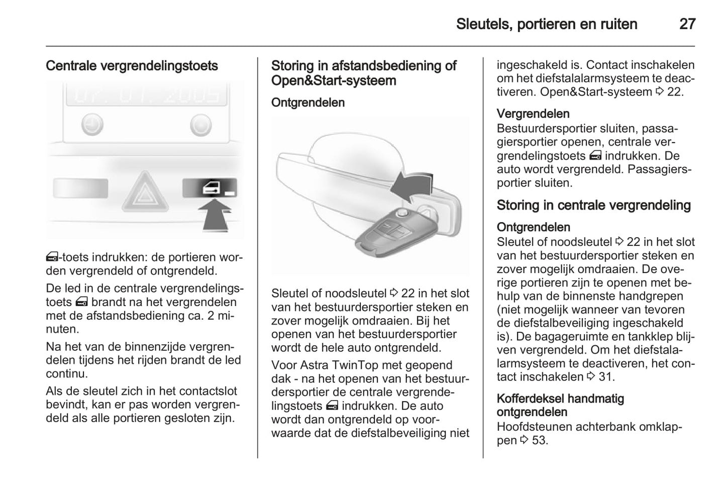 2006-2007 Opel Astra TwinTop Gebruikershandleiding | Nederlands