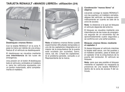 2018-2019 Renault Espace Gebruikershandleiding | Spaans
