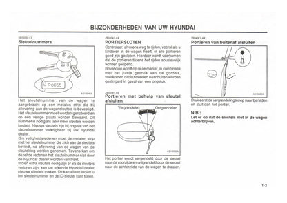 1999-2000 Hyundai Excel Gebruikershandleiding | Nederlands