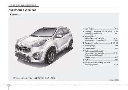 2019-2020 Kia Sportage Gebruikershandleiding | Nederlands