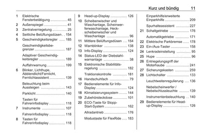 2020-2021 Opel Insignia/Insignia Grand Sport/Insignia Sports Tourer Owner's Manual | German