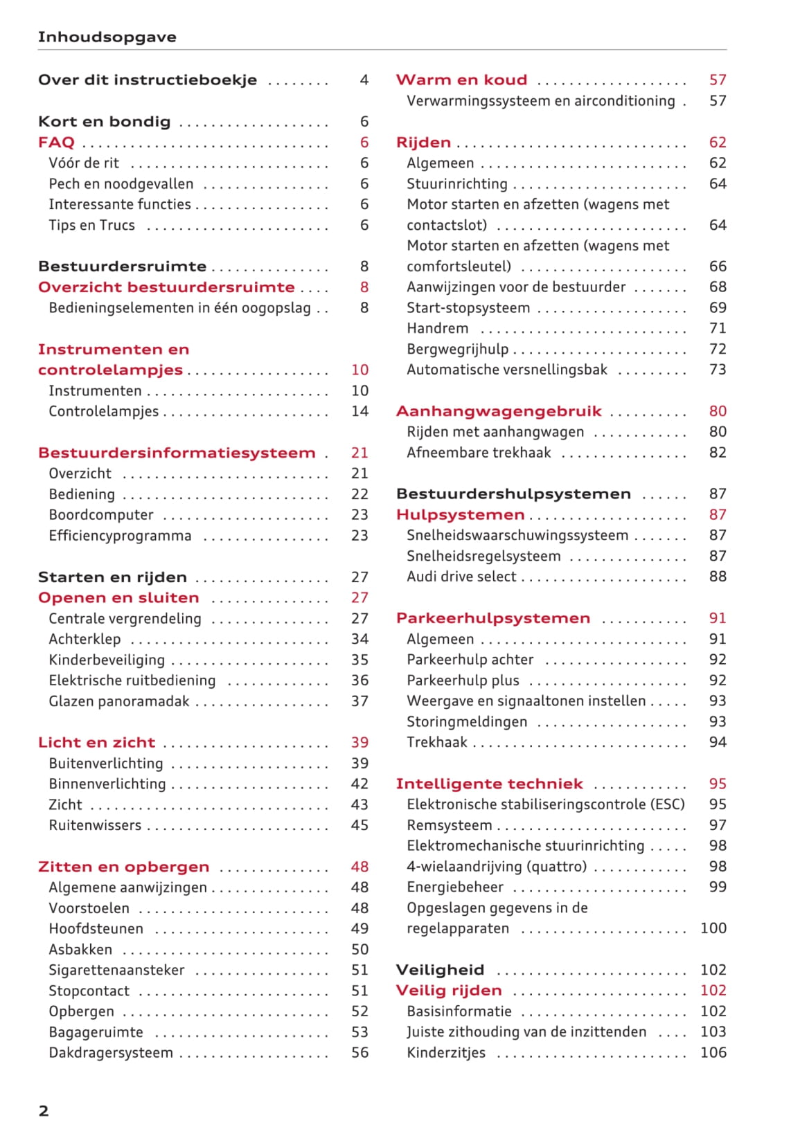 2015-2018 Audi A1 Gebruikershandleiding | Nederlands