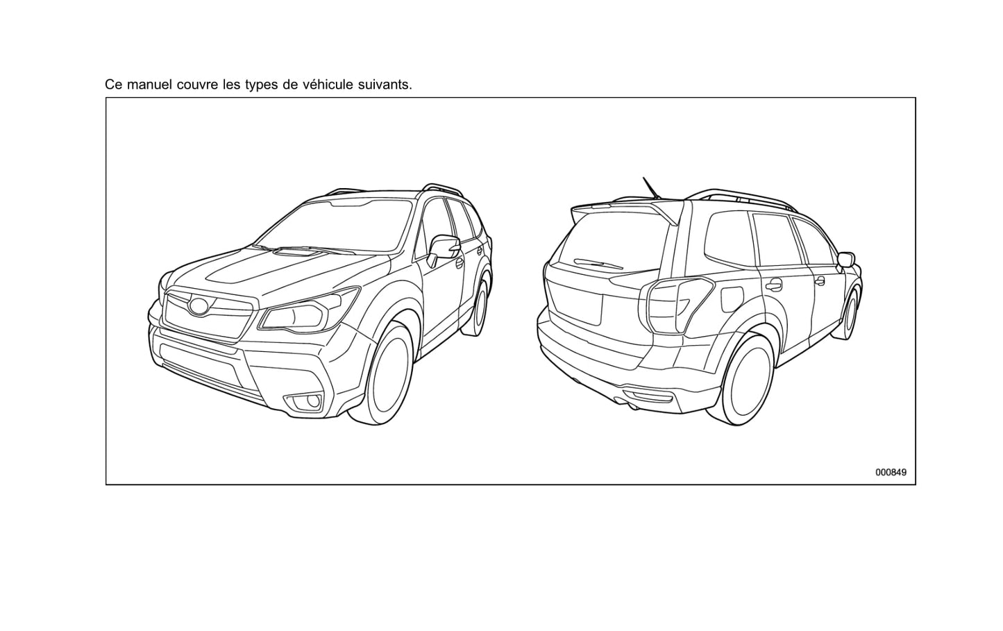 2013-2014 Subaru Forester Owner's Manual | French