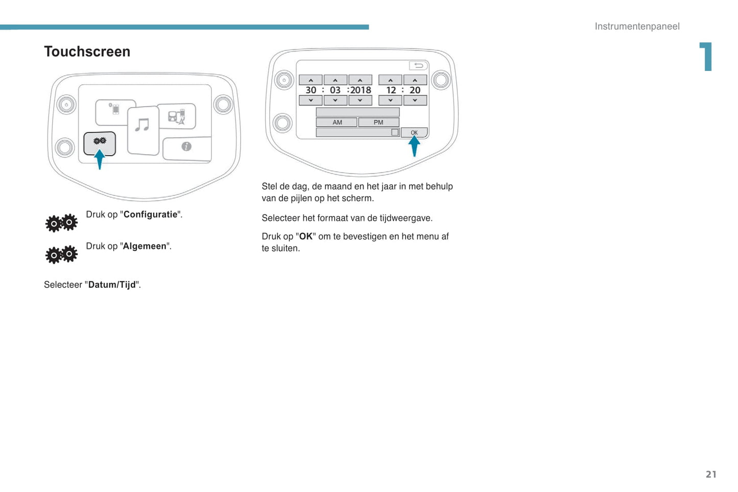 2018-2022 Peugeot 108 Owner's Manual | Dutch