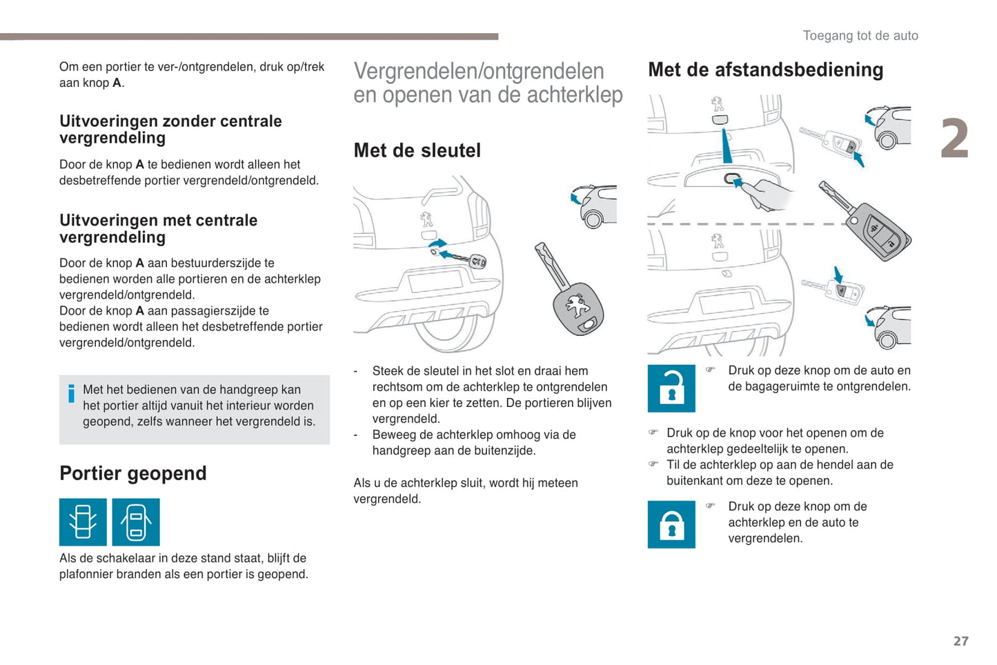 2018-2022 Peugeot 108 Owner's Manual | Dutch