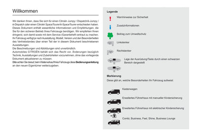 2020-2022 Citroën SpaceTourer/Dispatch/Jumpy/ë-Dispatch/ë-Jumpy/ë-SpaceTourer Owner's Manual | German