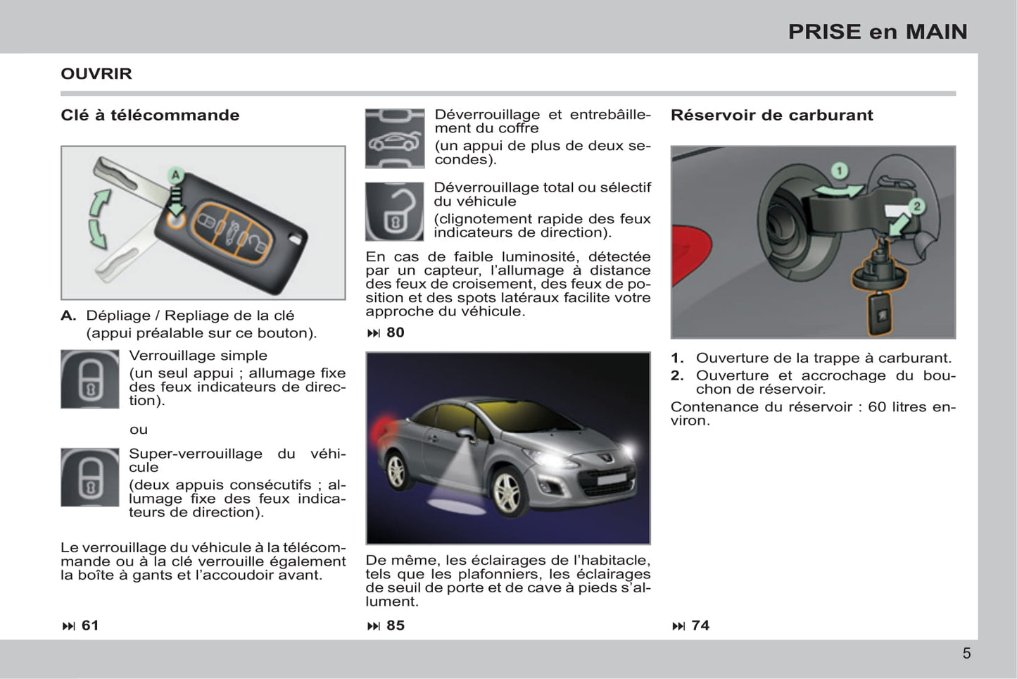 2013-2014 Peugeot 308 CC Manuel du propriétaire | Français