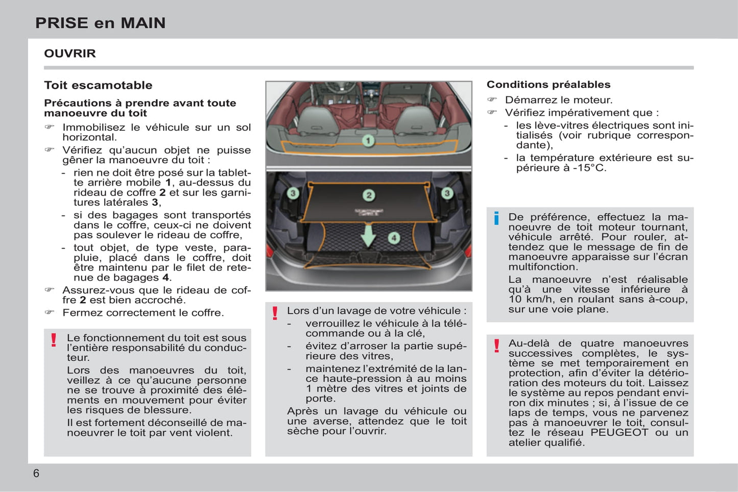 2013-2014 Peugeot 308 CC Manuel du propriétaire | Français