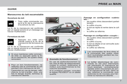 2013-2014 Peugeot 308 CC Manuel du propriétaire | Français