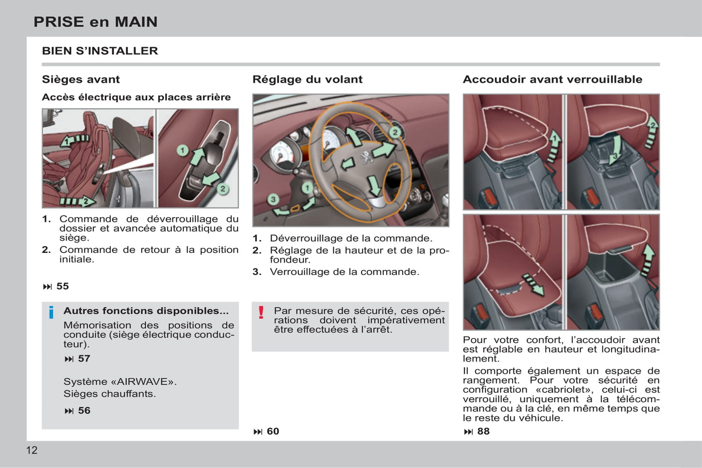 2013-2014 Peugeot 308 CC Manuel du propriétaire | Français