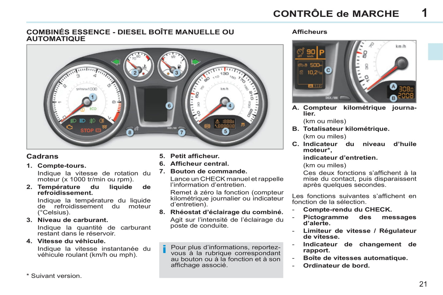 2013-2014 Peugeot 308 CC Manuel du propriétaire | Français