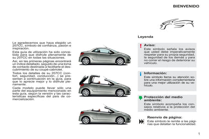 2011-2014 Peugeot 207 CC Gebruikershandleiding | Spaans