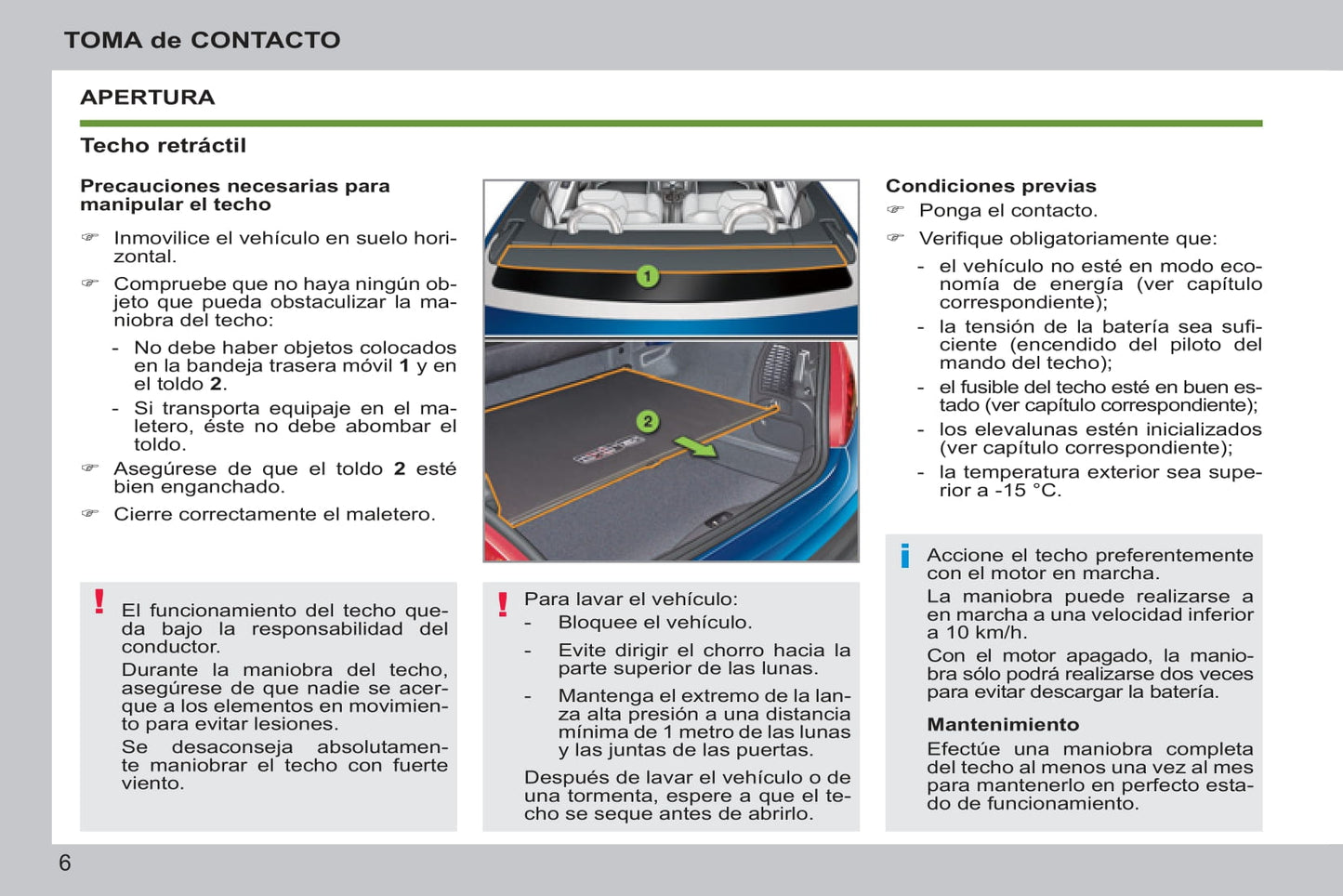 2011-2014 Peugeot 207 CC Manuel du propriétaire | Espagnol