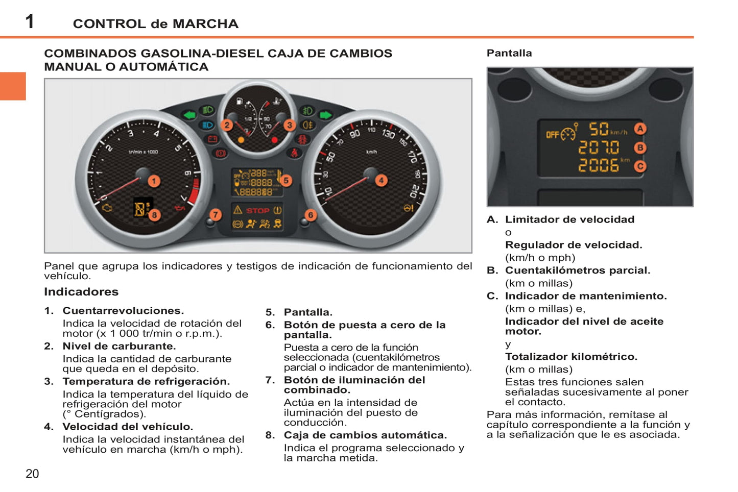 2011-2014 Peugeot 207 CC Owner's Manual | Spanish