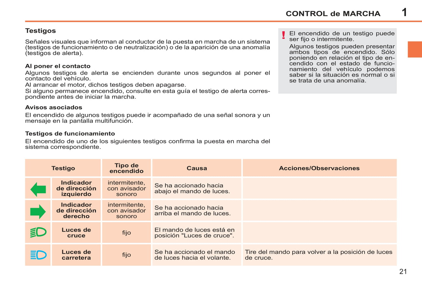 2011-2014 Peugeot 207 CC Owner's Manual | Spanish