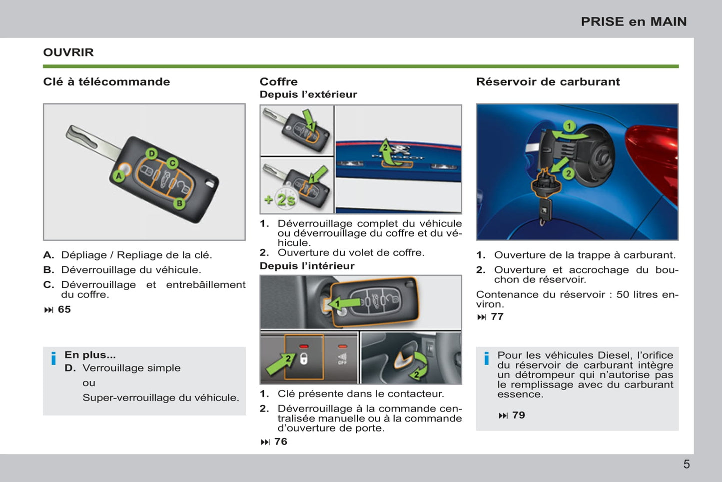 2011-2014 Peugeot 207 CC Manuel du propriétaire | Français