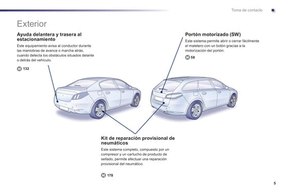 2012-2014 Peugeot 508 Owner's Manual | Spanish