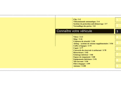 2004-2007 Kia Cerato Manuel du propriétaire | Français