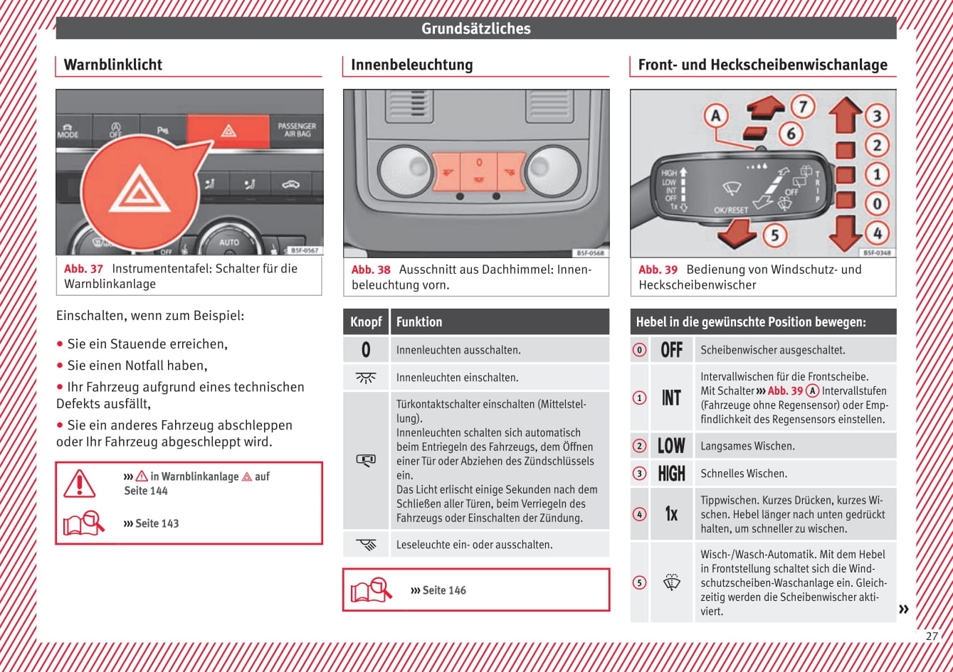 2017 Seat Leon Owner's Manual | German