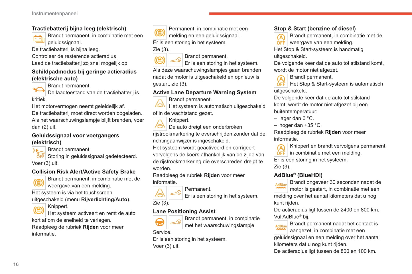 2020-2023 Citroën C4/e-C4 Owner's Manual | Dutch