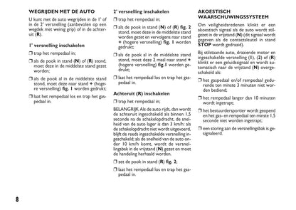 2007-2008 Fiat Ducato Comfort Matic Owner's Manual | Dutch