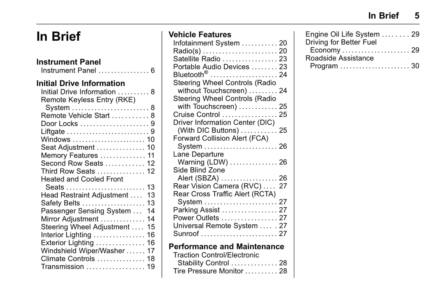 2016 Chevrolet Traverse Owner's Manual | English