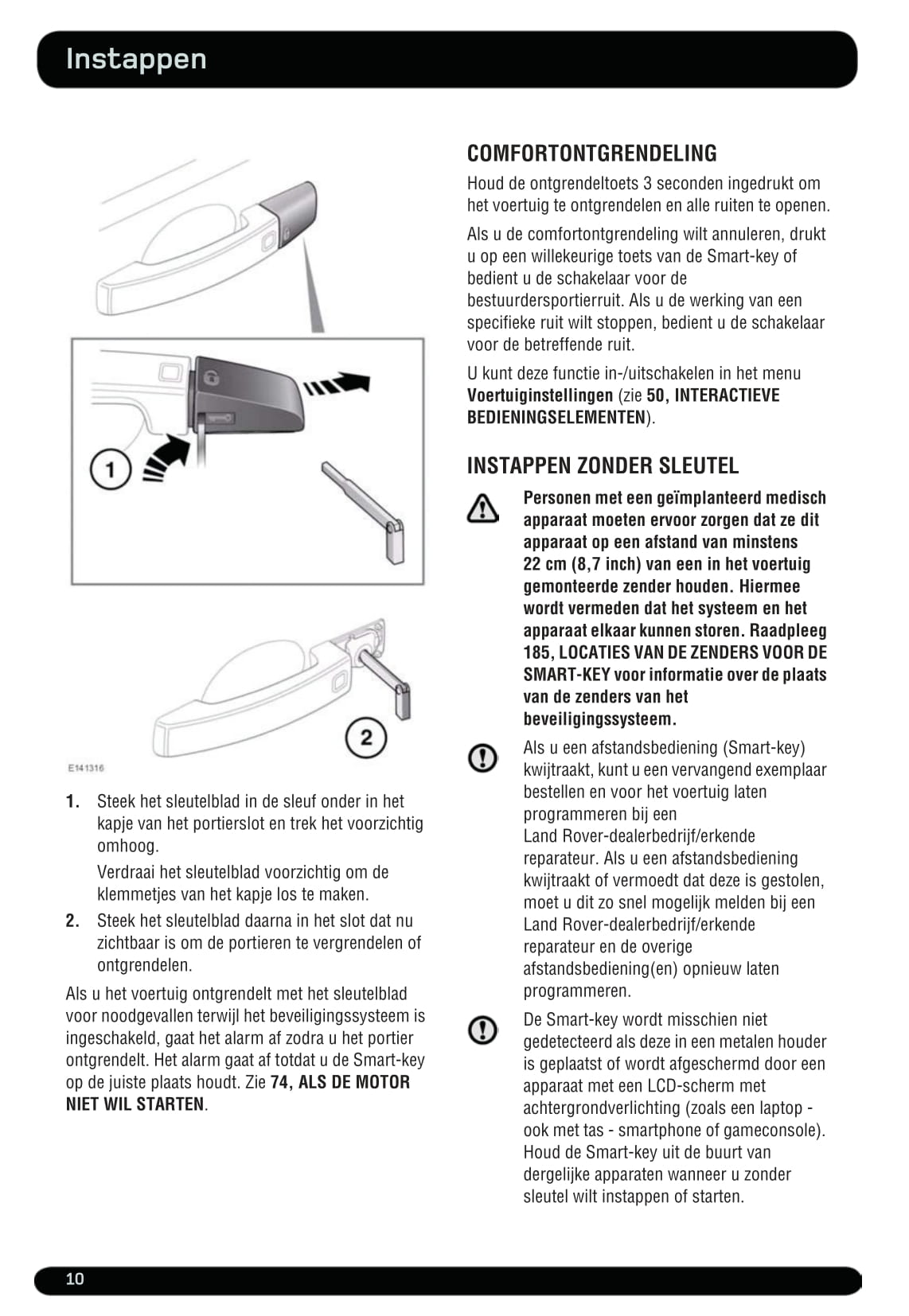 2012-2013 Land Rover Range Rover Sport Owner's Manual | Dutch