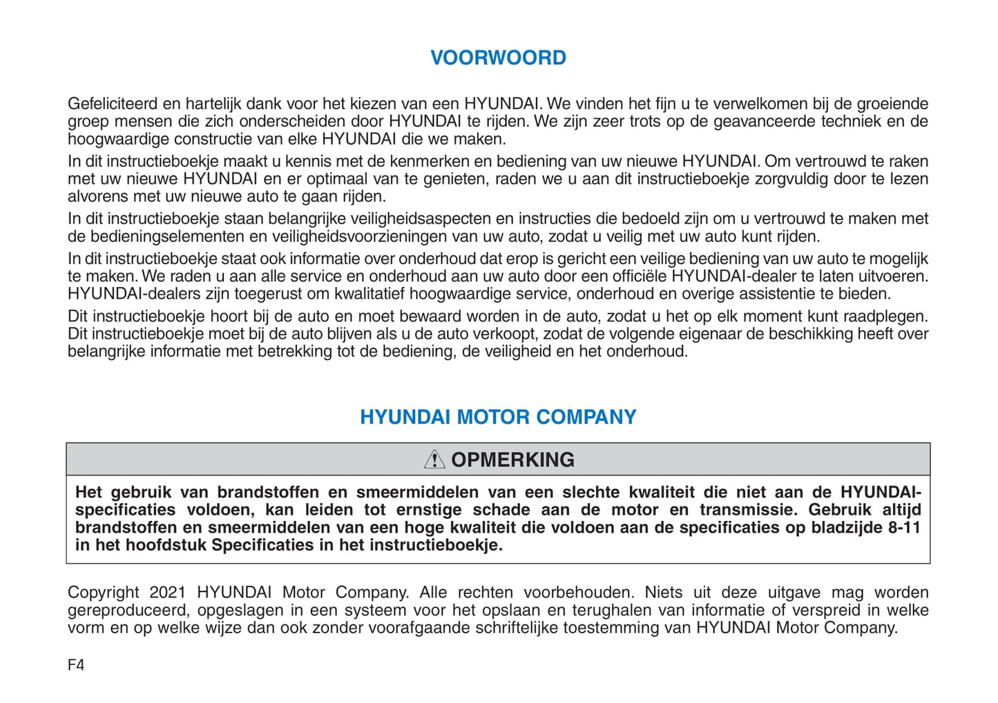 2021-2022 Hyundai i30 Gebruikershandleiding | Nederlands