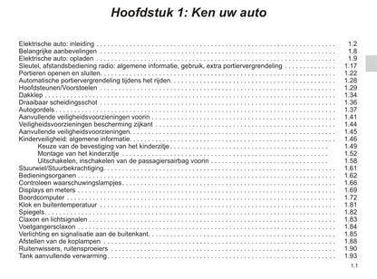 2019-2020 Renault Kangoo Z.E. Owner's Manual | Dutch