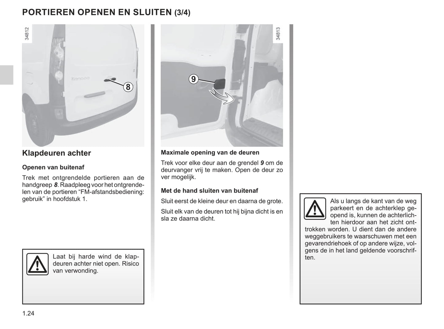 2013-2016 Renault Kangoo Manuel du propriétaire | Néerlandais