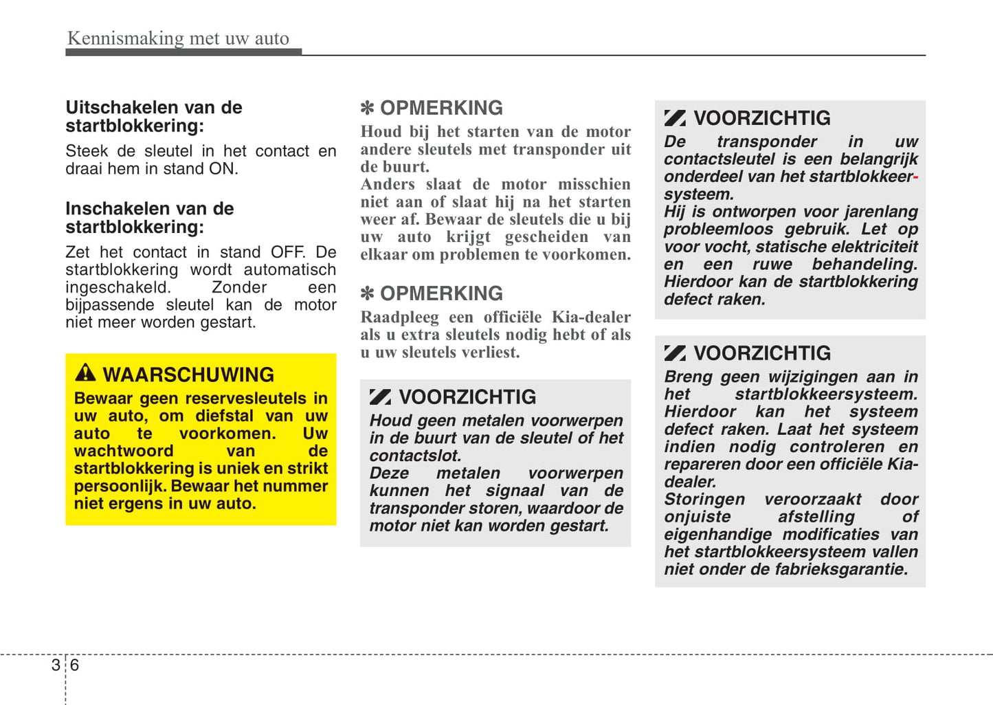 2008-2009 Kia Sorento Owner's Manual | Dutch