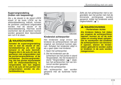 2008-2009 Kia Sorento Owner's Manual | Dutch