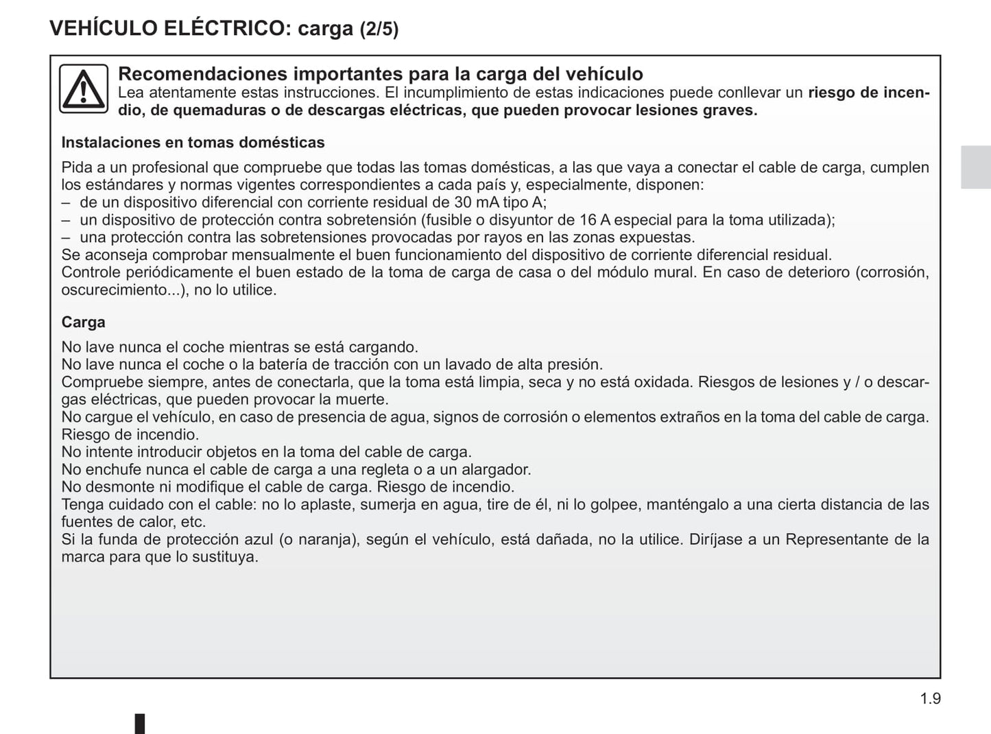 2012-2020 Renault Twizy Manuel du propriétaire | Espagnol