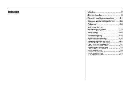 2015 Opel Adam Owner's Manual | Dutch