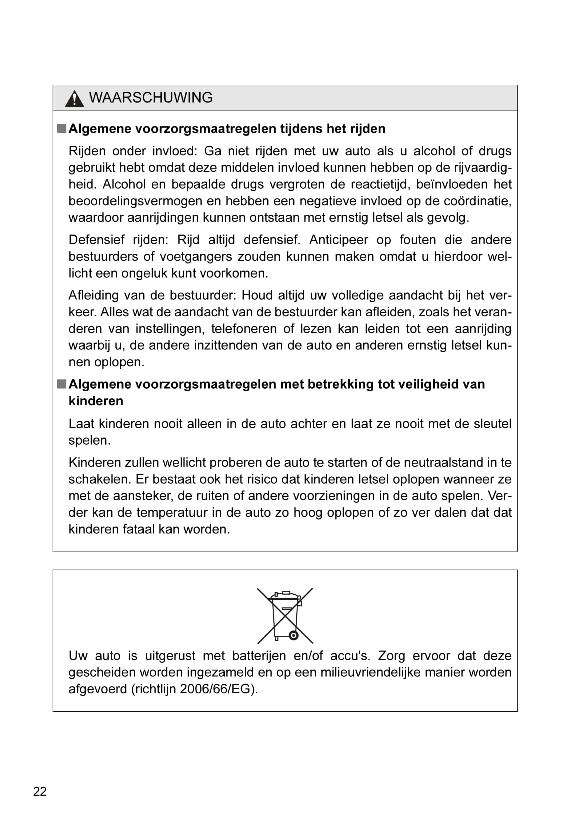 2010-2011 Toyota iQ Owner's Manual | Dutch