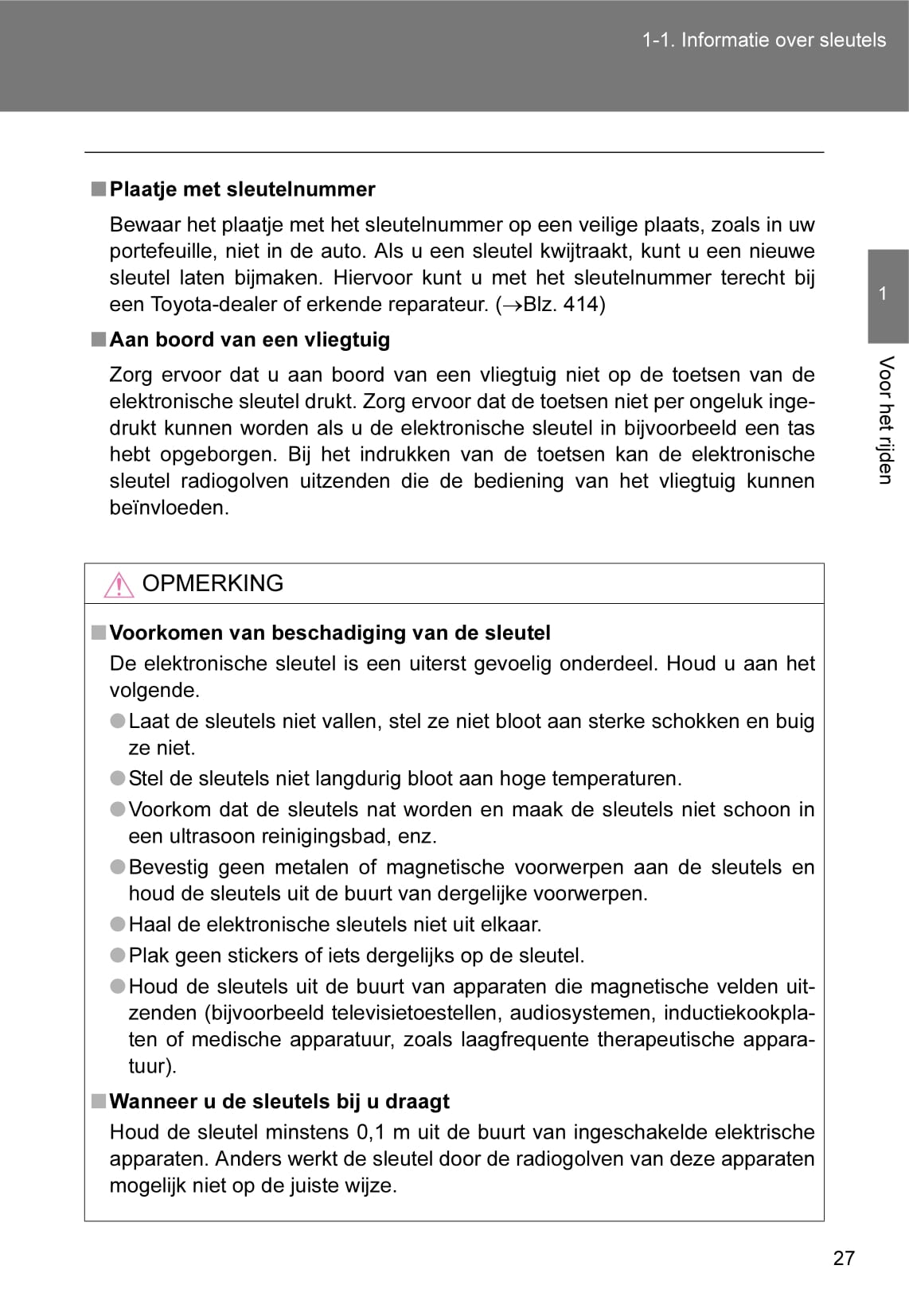 2010-2011 Toyota iQ Owner's Manual | Dutch