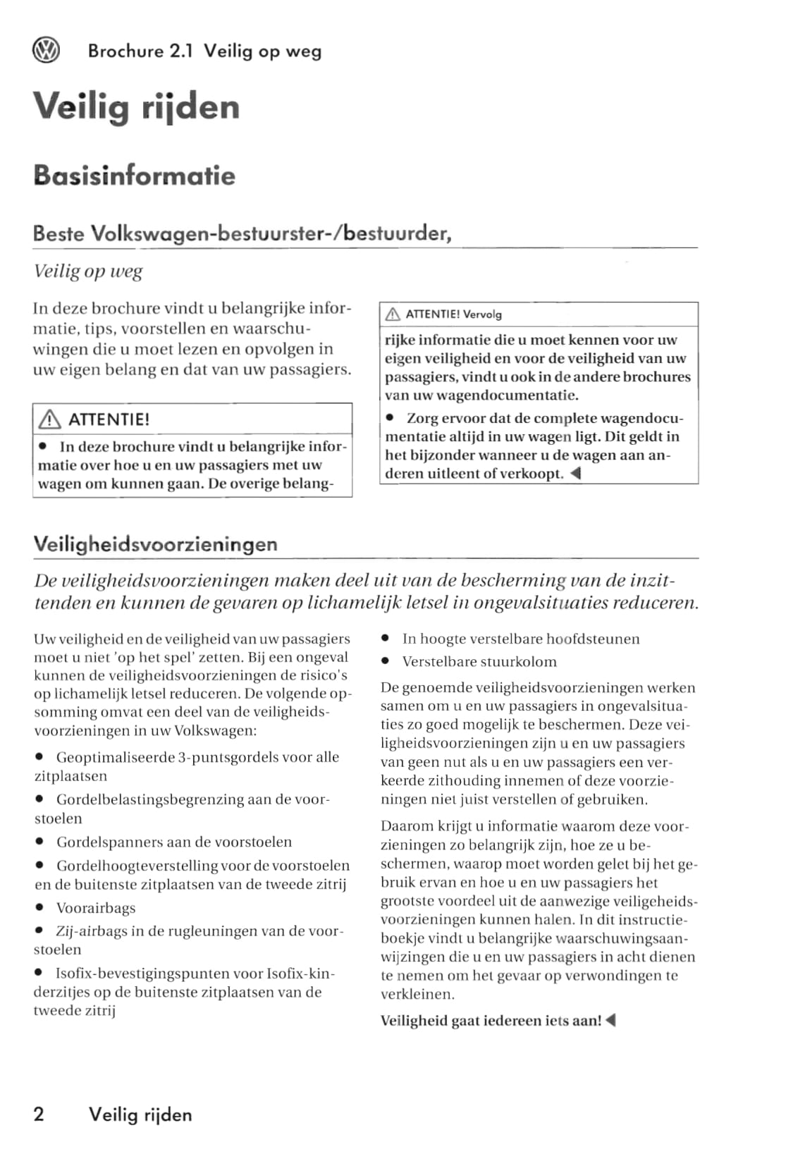 2004-2010 Volkswagen Caddy Gebruikershandleiding | Nederlands