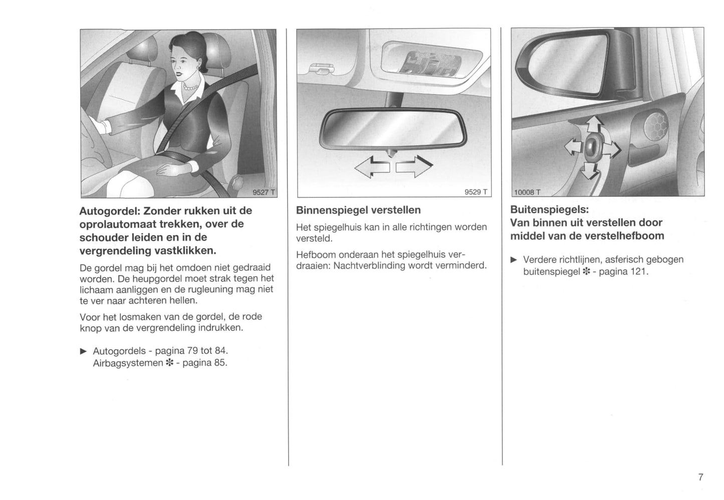 1999-2001 Opel Zafira Gebruikershandleiding | Nederlands